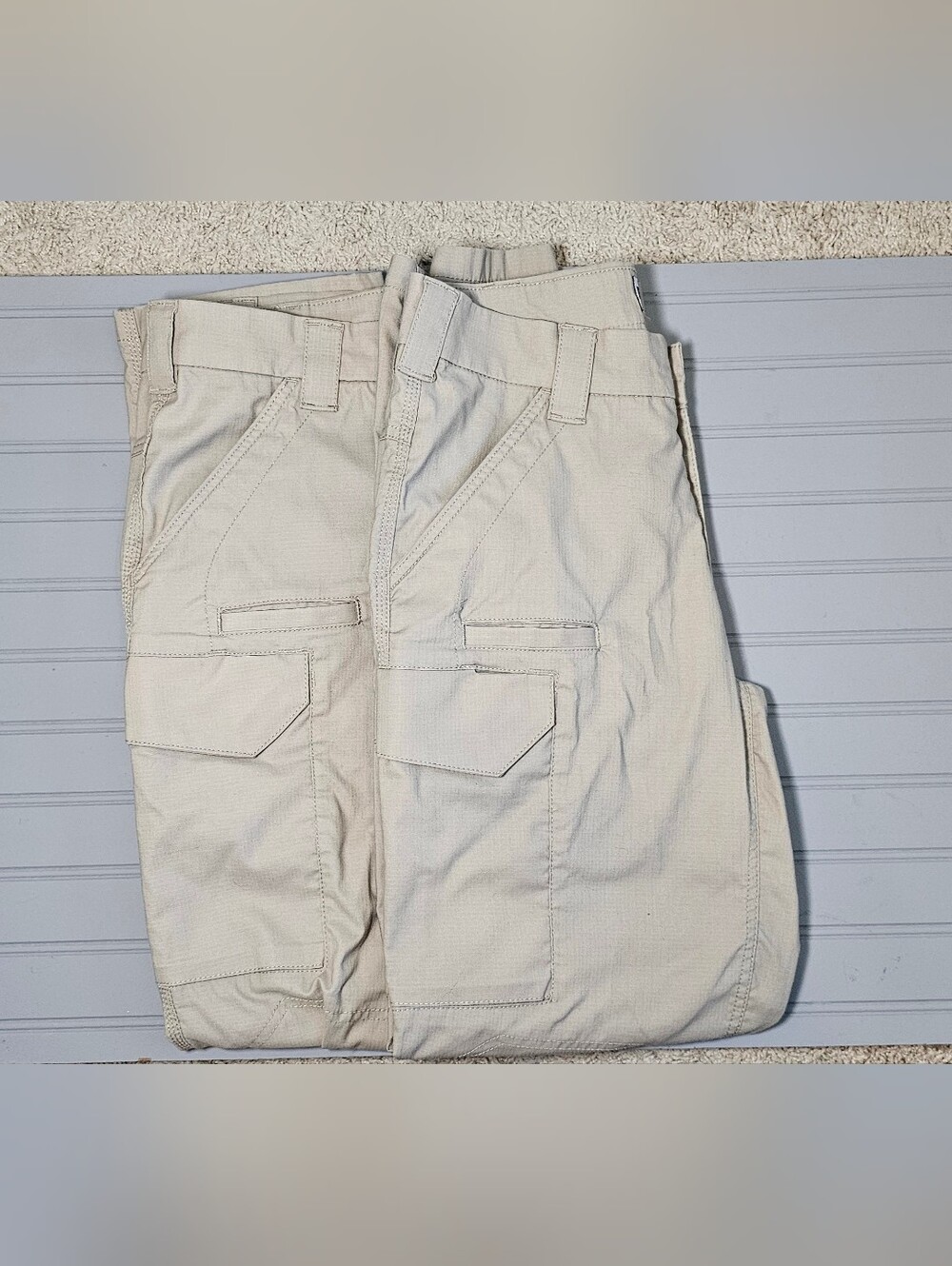 Lot 2 Pairs First Tactical V2 Cargo Pants Mens 32x32 Tan Ripstop